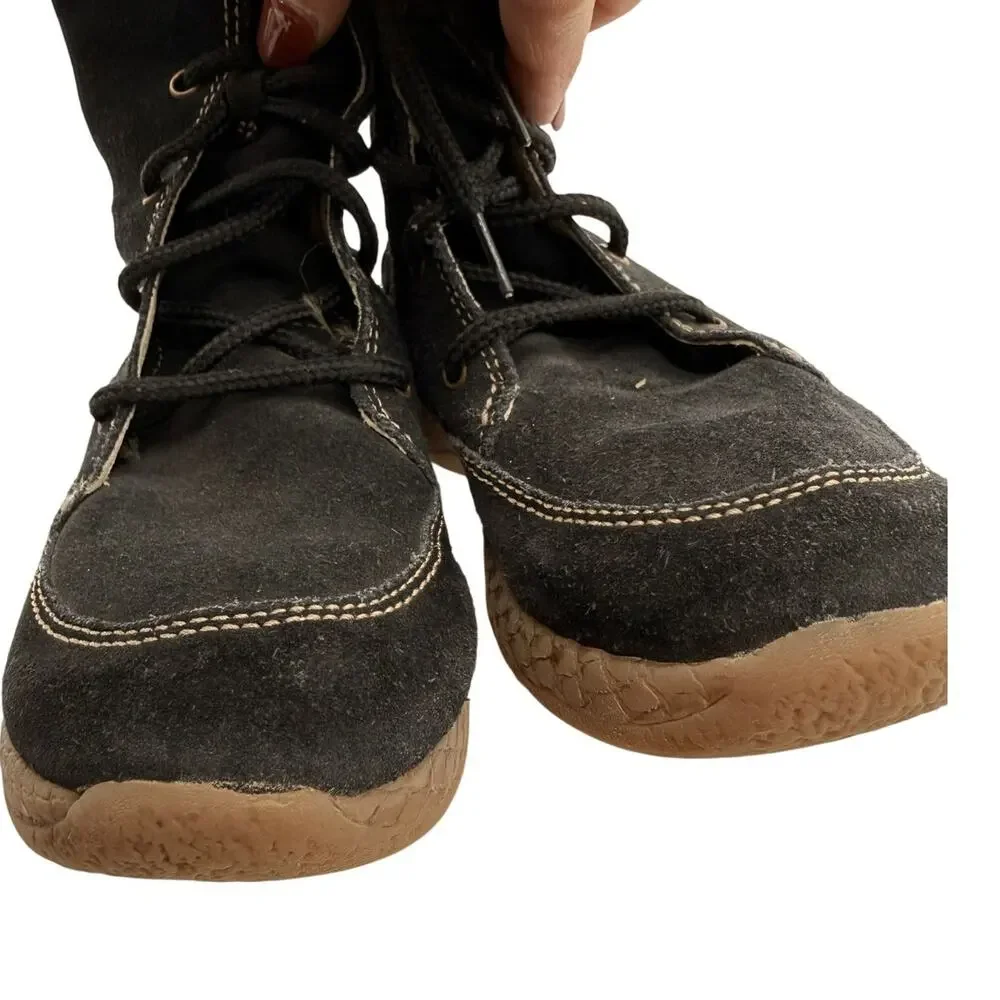 Primigi Enora Black Girls Lace Up Boots Leather EU 28 / US 10.5
